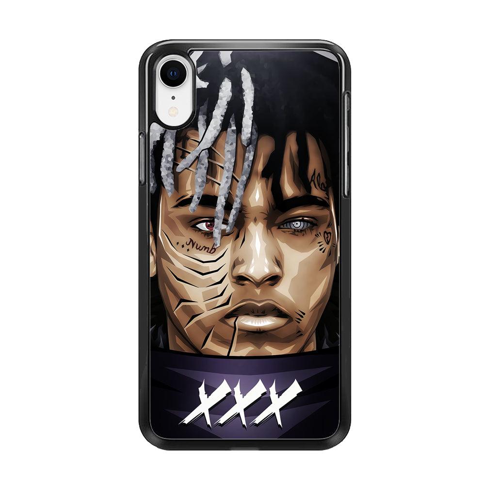 XXXTentacion Anime Akatsuki iPhone XR Case-Rubber / Black (2D Case)-Xtracase