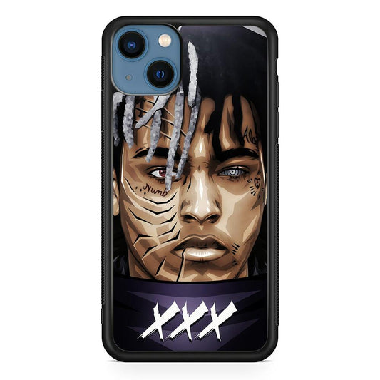 XXXTentacion Anime Akatsuki iPhone 13 Mini Case-Rubber / Black (2D Case)-Xtracase