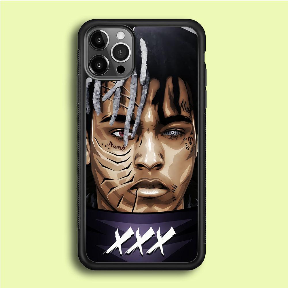 XXXTentacion Anime Akatsuki iPhone 12 Pro Case-Rubber / Black (2D Case)-Xtracase