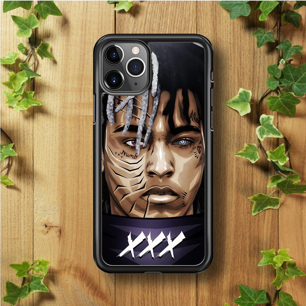 XXXTentacion Anime Akatsuki iPhone 11 Pro Case-Rubber / Black (2D Case)-Xtracase