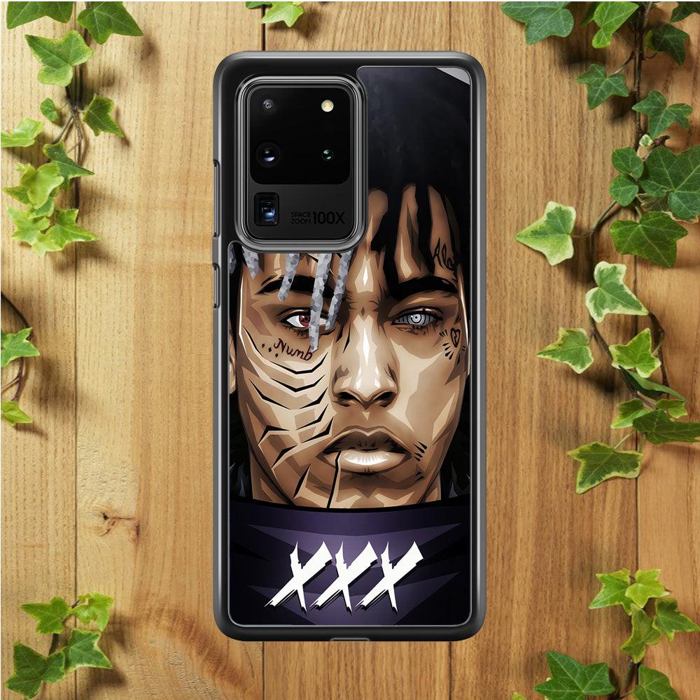 XXXTentacion Anime Akatsuki Samsung Galaxy S20 Ultra Case-Rubber / Black (2D Case)-Xtracase