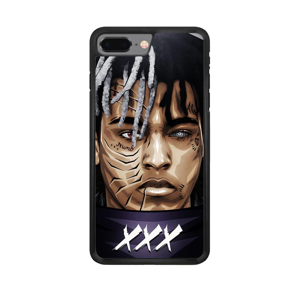 XXXTentacion Anime Akatsuki iPhone 8 Plus Case-Rubber / Black (2D Case)-Xtracase