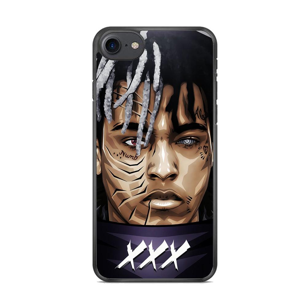XXXTentacion Anime Akatsuki iPhone 7 Case-Rubber / Black (2D Case)-Xtracase