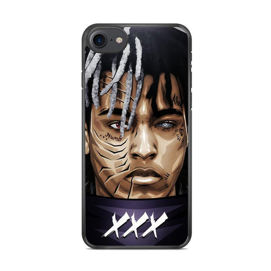 XXXTentacion Anime Akatsuki iPhone 7 Case-Rubber / Black (2D Case)-Xtracase