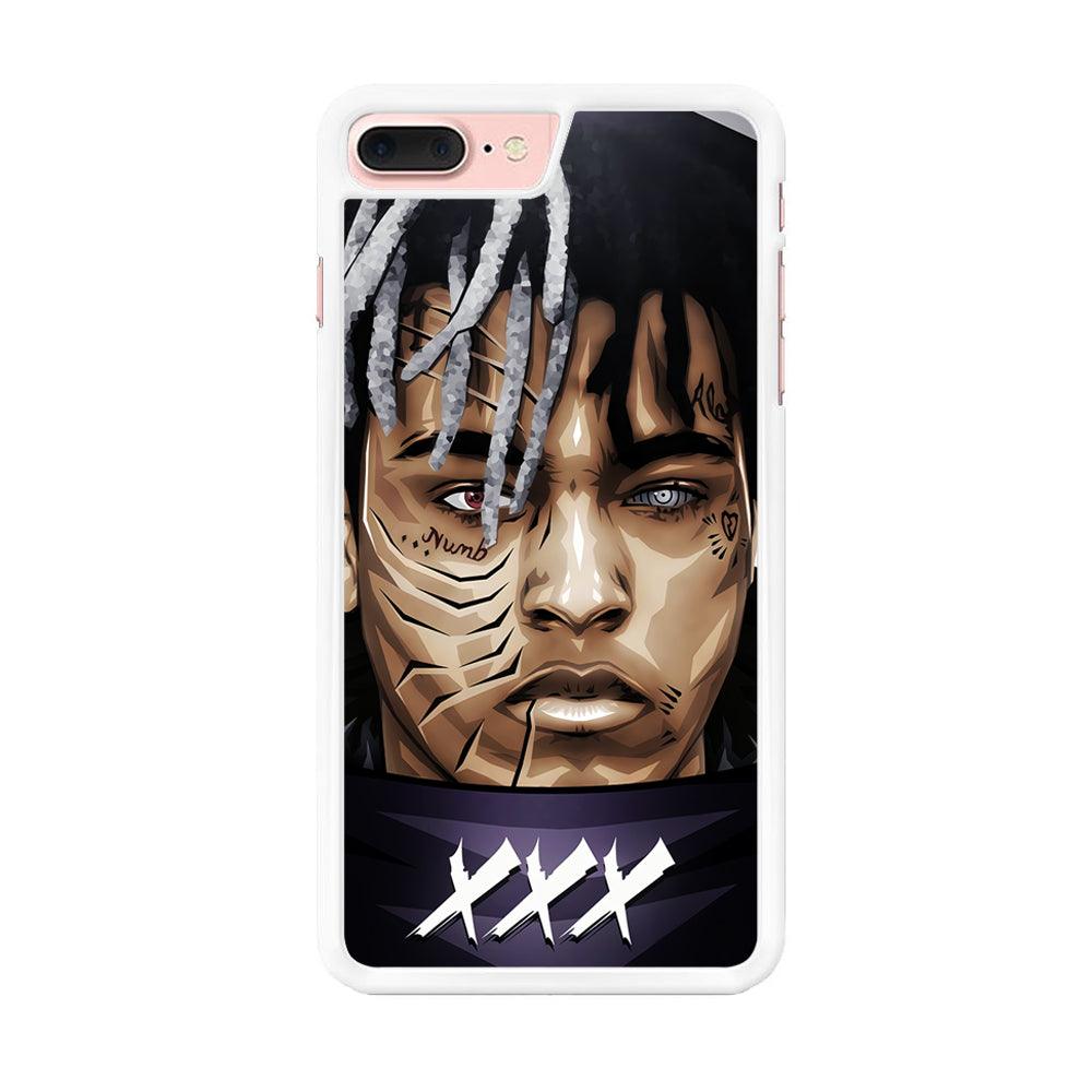 XXXTentacion Anime Akatsuki iPhone 7 Plus Case-Rubber / White (2D Case)-Xtracase