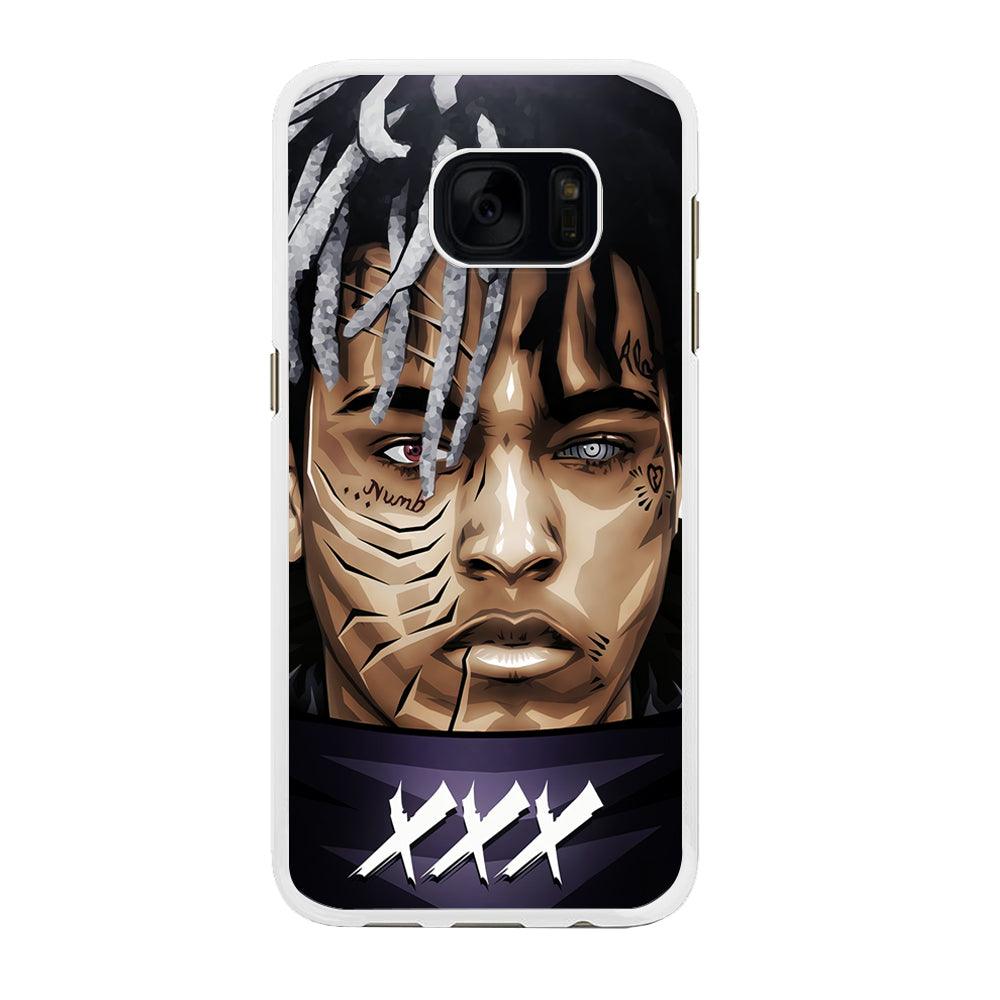 XXXTentacion Anime Akatsuki Samsung Galaxy S7 Edge Case-Rubber / White (2D Case)-Xtracase
