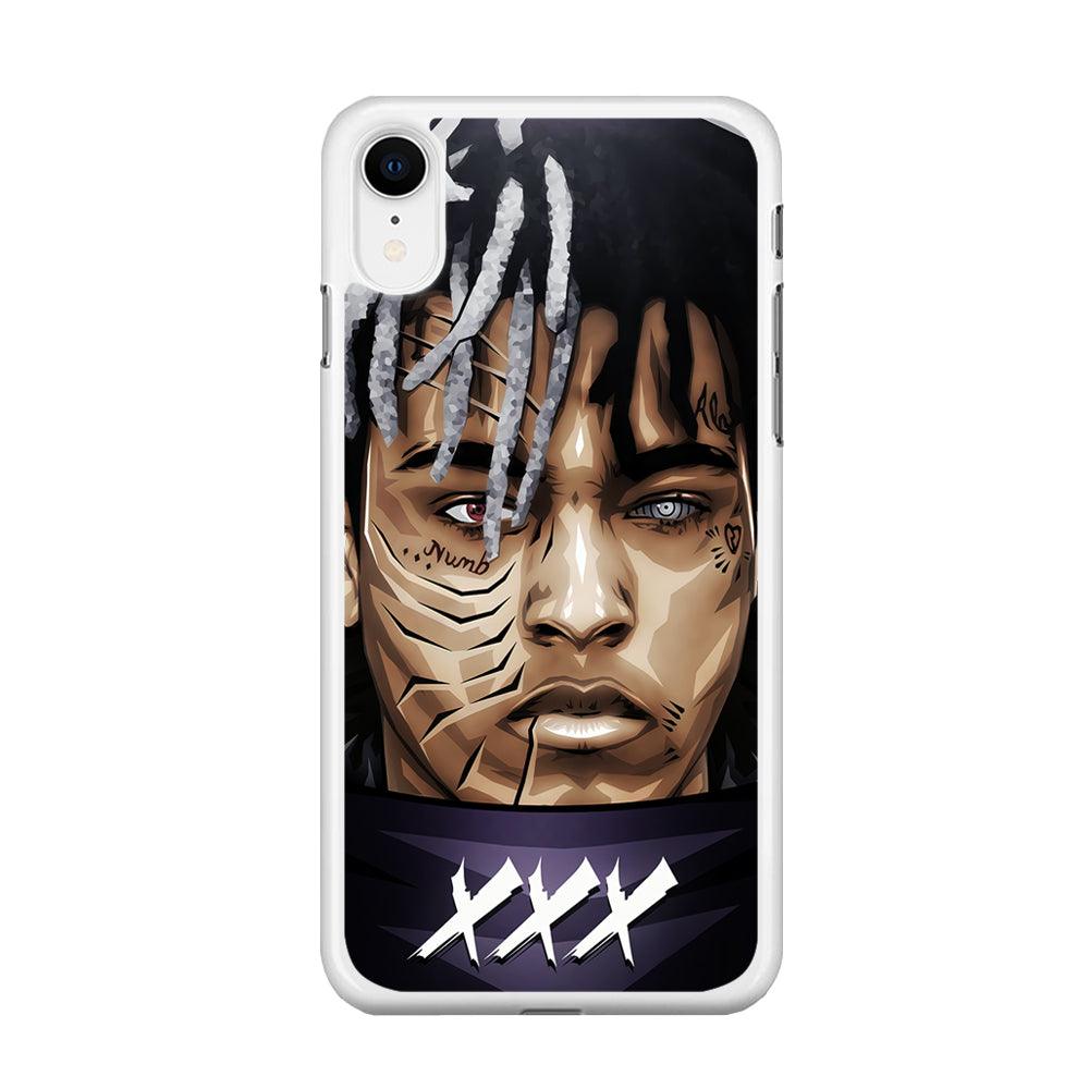 XXXTentacion Anime Akatsuki iPhone XR Case-Rubber / White (2D Case)-Xtracase