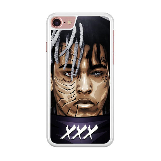 XXXTentacion Anime Akatsuki iPhone SE 2020 Case-Rubber / White (2D Case)-Xtracase