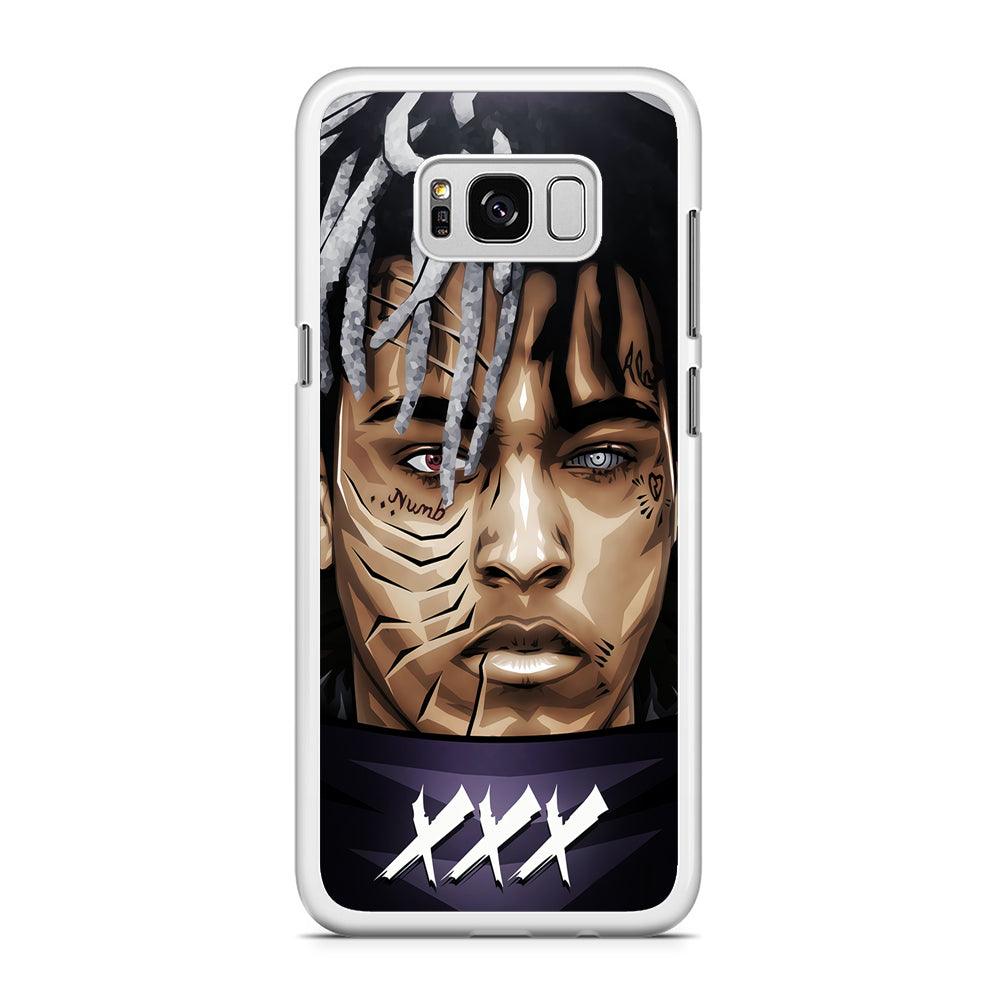 XXXTentacion Anime Akatsuki Samsung Galaxy S8 Case-Rubber / White (2D Case)-Xtracase