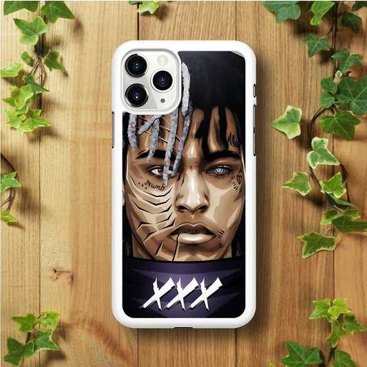 XXXTentacion Anime Akatsuki iPhone 11 Pro Case-Rubber / White (2D Case)-Xtracase