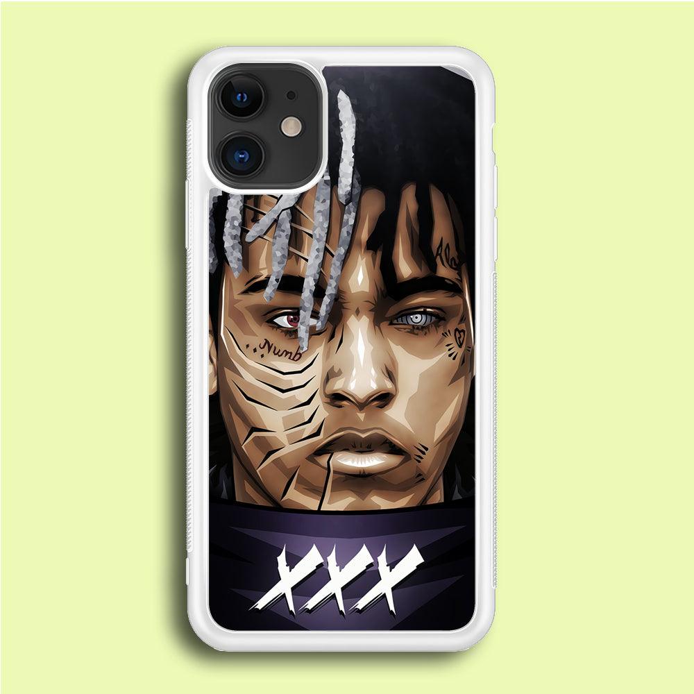 XXXTentacion Anime Akatsuki iPhone 12 Case-Rubber / White (2D Case)-Xtracase