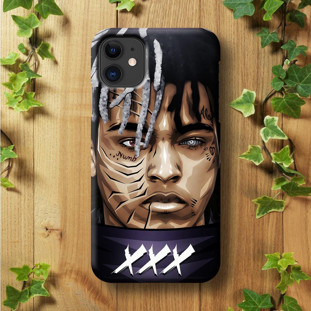 XXXTentacion Anime Akatsuki iPhone 11 Case-Plastic / Full Wrap (3D Case)-Xtracase