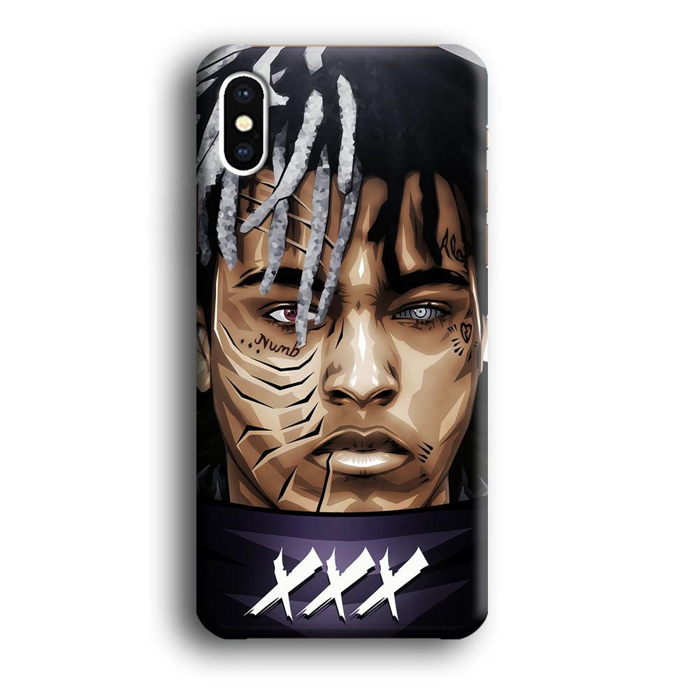 XXXTentacion Anime Akatsuki iPhone Xs Case-Plastic / Full Wrap (3D Case)-Xtracase