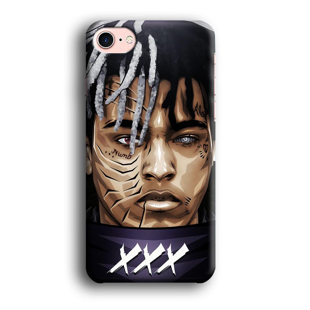 XXXTentacion Anime Akatsuki iPhone SE 2020 Case-Plastic / Full Wrap (3D Case)-Xtracase