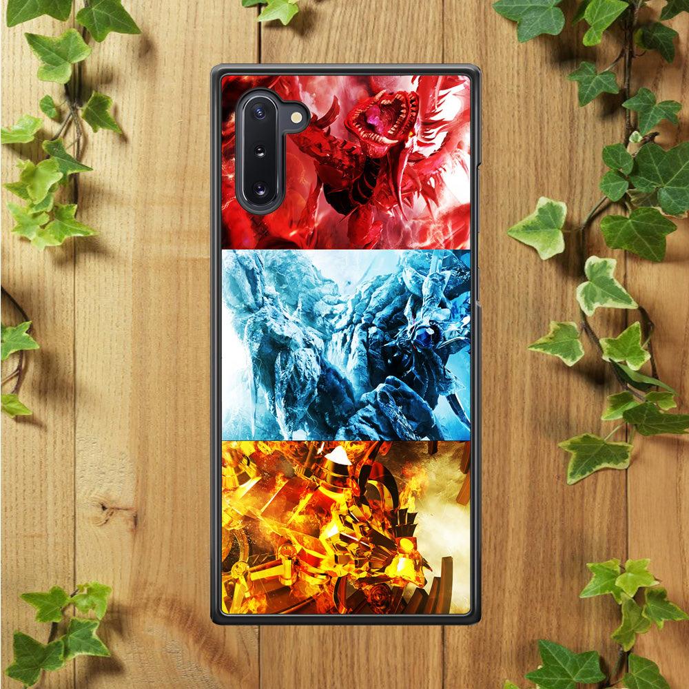 Yu-Gi-Oh 3 Egyptian Gods Samsung Galaxy Note 10 Case-Plastic / Full Wrap (3D Case)-Xtracase
