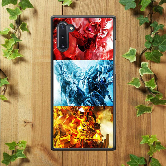 Yu-Gi-Oh 3 Egyptian Gods Samsung Galaxy Note 10 Case-Plastic / Full Wrap (3D Case)-Xtracase
