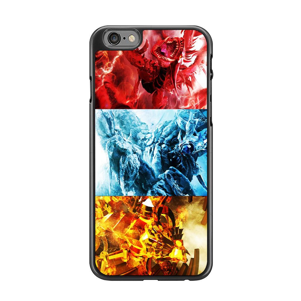 Yu-Gi-Oh 3 Egyptian Gods iPhone 6 | 6s Case-Rubber / Black (2D Case)-Xtracase