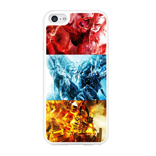 Yu-Gi-Oh 3 Egyptian Gods iPhone 6 | 6s Case-Rubber / White (2D Case)-Xtracase
