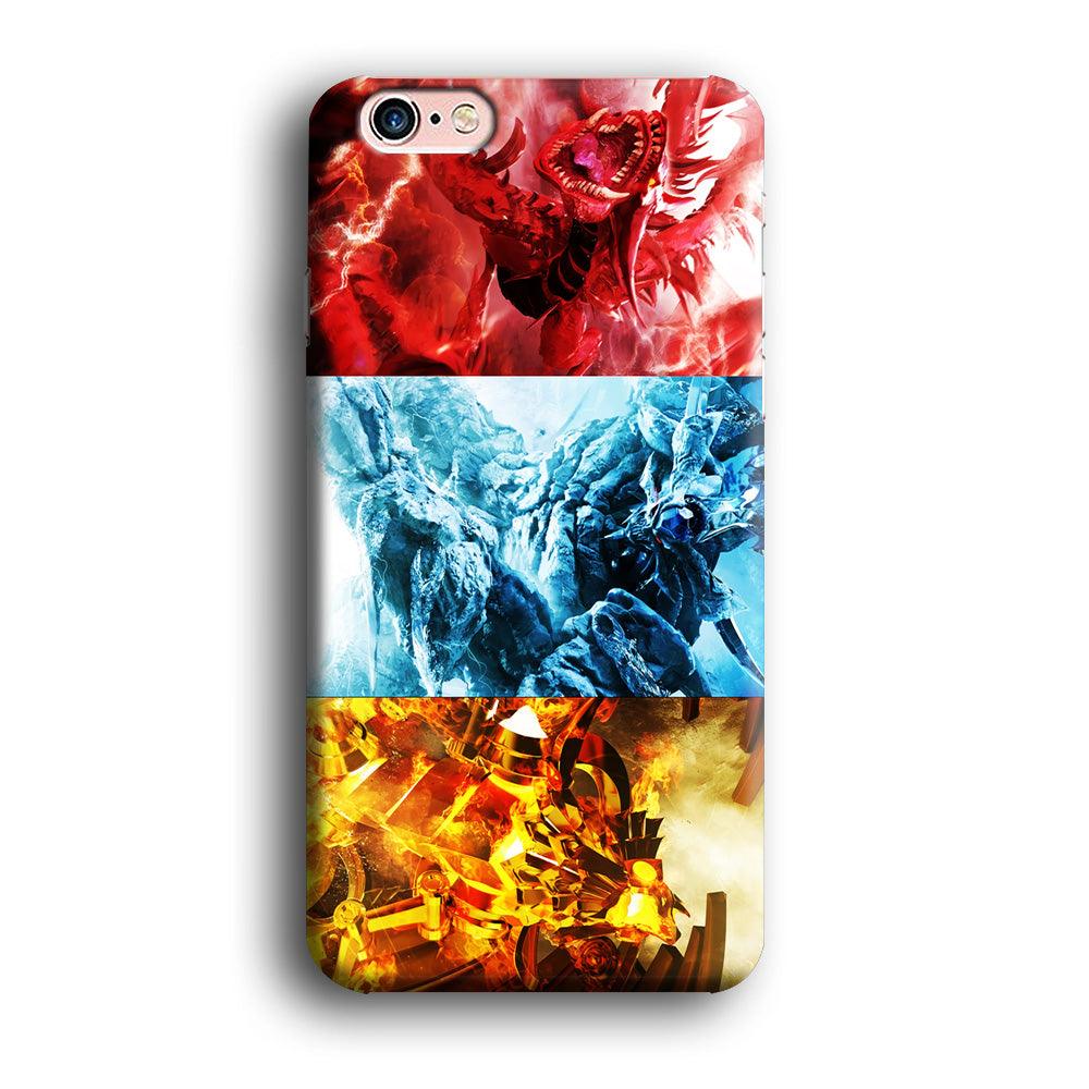 Yu-Gi-Oh 3 Egyptian Gods iPhone 6 Plus | 6s Plus Case-Plastic / Full Wrap (3D Case)-Xtracase