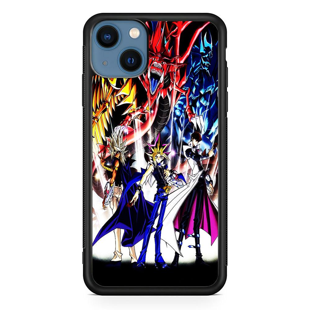 Yu-Gi-Oh 3 Monster Art iPhone 13 Pro Case-Rubber / Black (2D Case)-Xtracase