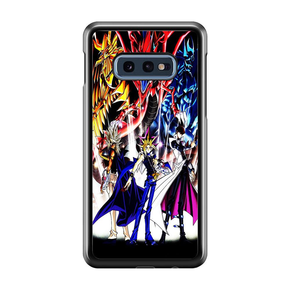 Yu-Gi-Oh 3 Monster Art Samsung Galaxy S10E Case-Rubber / Black (2D Case)-Xtracase