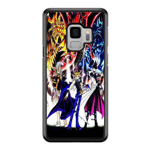 Yu-Gi-Oh 3 Monster Art Samsung Galaxy S9 Case-Rubber / White (2D Case)-Xtracase