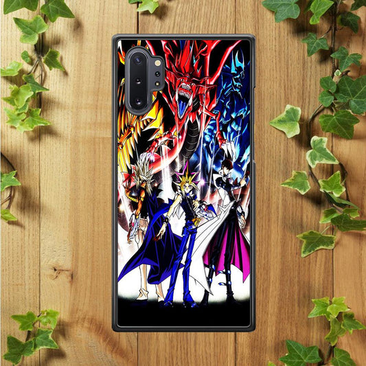 Yu-Gi-Oh 3 Monster Art Samsung Galaxy Note 10 Plus Case-Rubber / Black (2D Case)-Xtracase