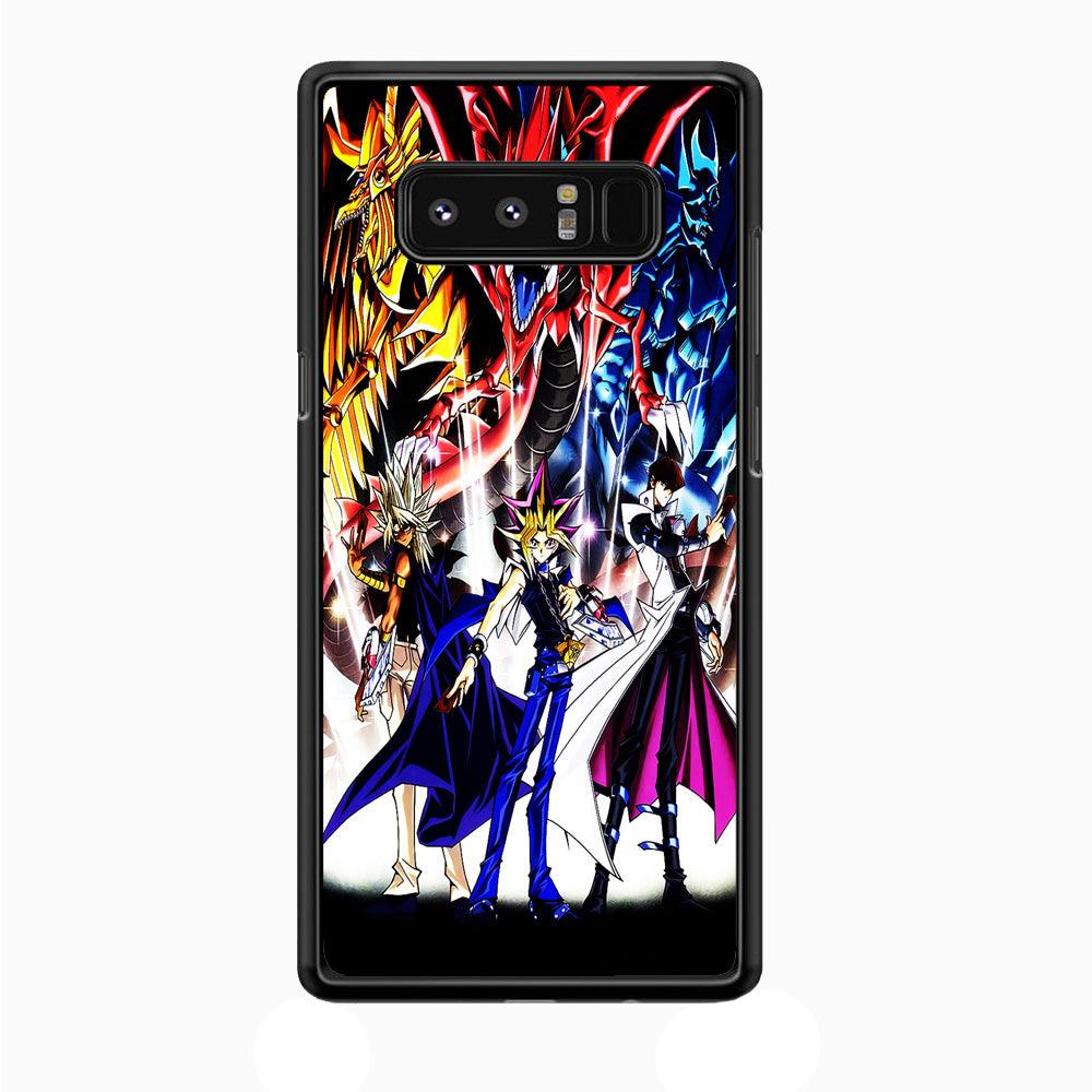 Yu-Gi-Oh 3 Monster Art Samsung Galaxy Note 8 Case-Rubber / Black (2D Case)-Xtracase