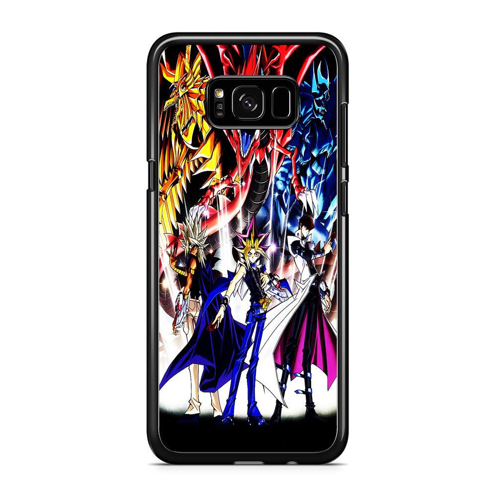Yu-Gi-Oh 3 Monster Art Samsung Galaxy S8 Plus Case-Rubber / Black (2D Case)-Xtracase