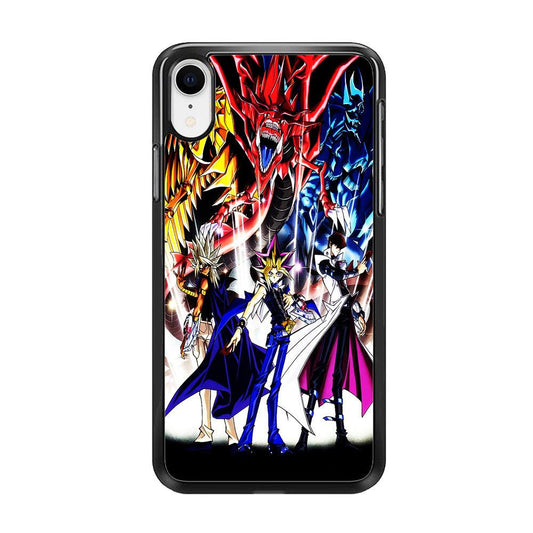 Yu-Gi-Oh 3 Monster Art iPhone XR Case-Rubber / Black (2D Case)-Xtracase