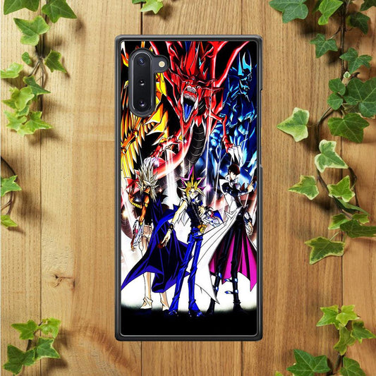 Yu-Gi-Oh 3 Monster Art Samsung Galaxy Note 10 Case-Rubber / Black (2D Case)-Xtracase