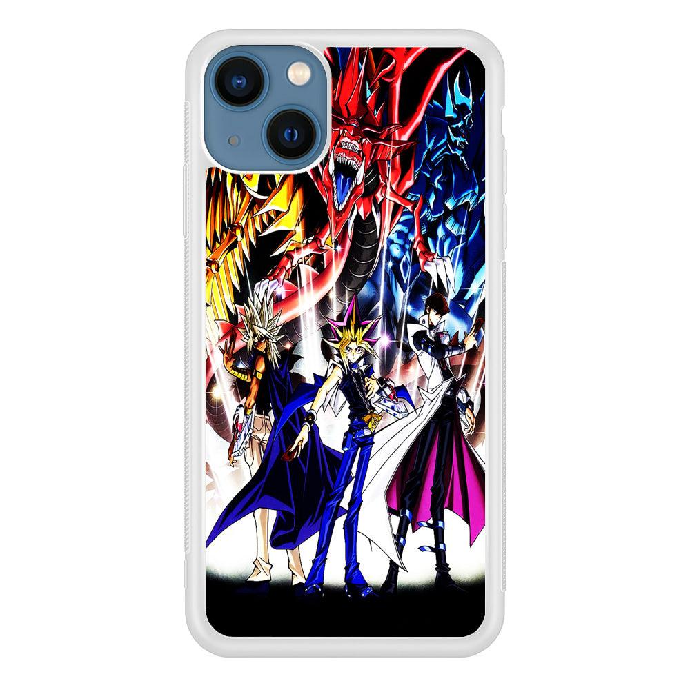 Yu-Gi-Oh 3 Monster Art iPhone 13 Pro Case-Rubber / White (2D Case)-Xtracase