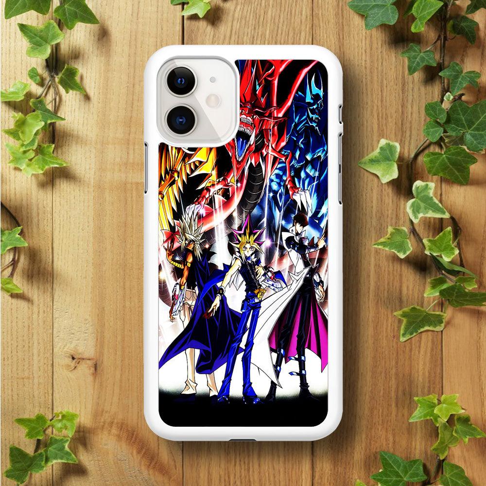 Yu-Gi-Oh 3 Monster Art iPhone 11 Case-Rubber / White (2D Case)-Xtracase