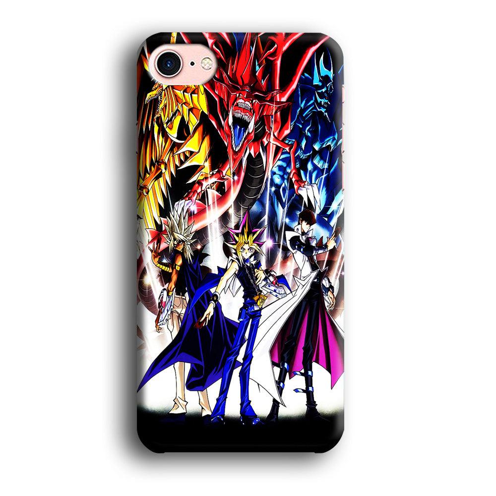 Yu-Gi-Oh 3 Monster Art iPhone 7 Case-Plastic / Full Wrap (3D Case)-Xtracase