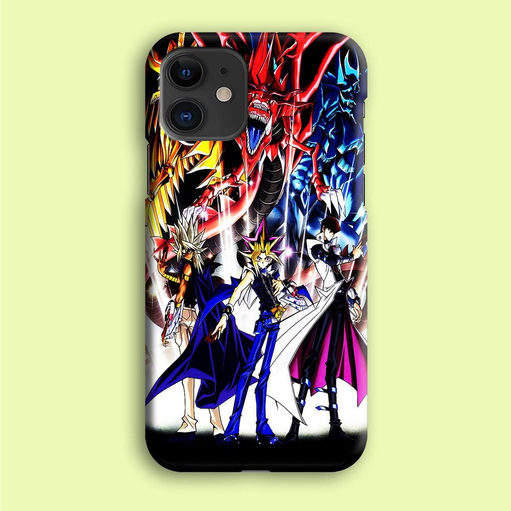 Yu-Gi-Oh 3 Monster Art iPhone 12 Mini Case-Plastic / Full Wrap (3D Case)-Xtracase