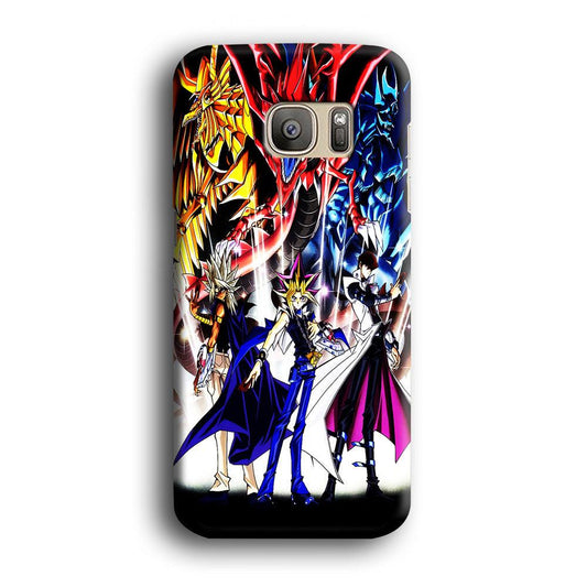 Yu-Gi-Oh 3 Monster Art Samsung Galaxy S7 Case-Plastic / Full Wrap (3D Case)-Xtracase