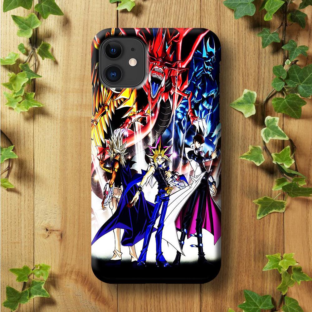 Yu-Gi-Oh 3 Monster Art iPhone 11 Case-Plastic / Full Wrap (3D Case)-Xtracase