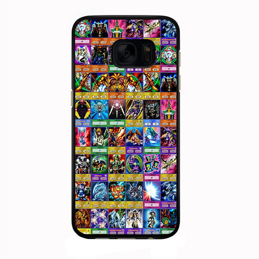 Yu-Gi-Oh Cards Collage Samsung Galaxy S7 Case-Rubber / Black (2D Case)-Xtracase