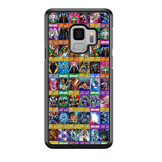 Yu-Gi-Oh Cards Collage Samsung Galaxy S9 Case-Rubber / Black (2D Case)-Xtracase
