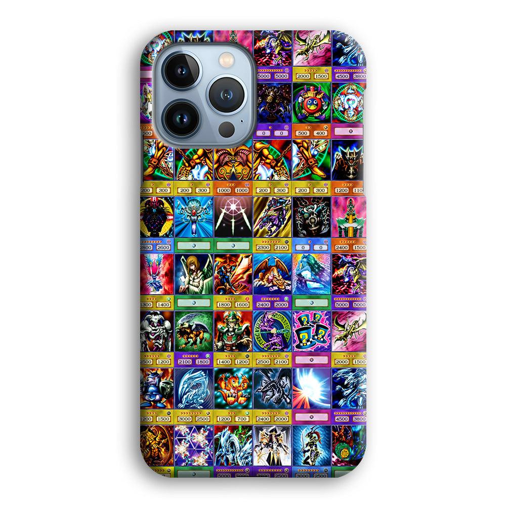 Yu-Gi-Oh Cards Collage iPhone 13 Pro Max Case-Plastic / Full Wrap (3D Case)-Xtracase