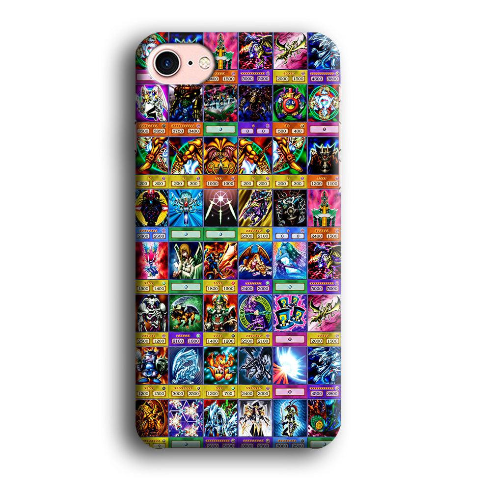 Yu-Gi-Oh Cards Collage iPhone 7 Case-Plastic / Full Wrap (3D Case)-Xtracase