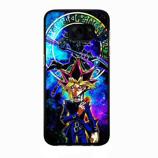 Yu-Gi-Oh Yugi Muto Art Samsung Galaxy S7 Case-Rubber / Black (2D Case)-Xtracase