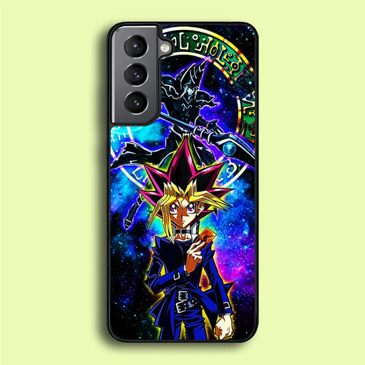 Yu-Gi-Oh Yugi Muto Art Samsung Galaxy S21 Plus Case-Rubber / Black (2D Case)-Xtracase