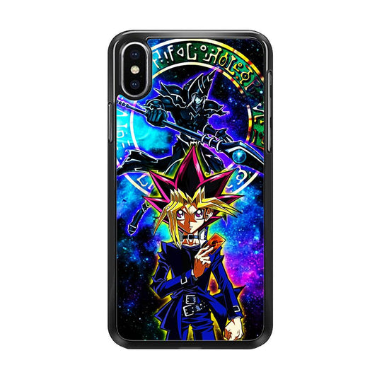 Yu-Gi-Oh Yugi Muto Art iPhone Xs Max Case-Rubber / Black (2D Case)-Xtracase