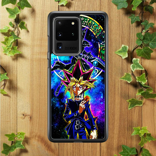 Yu-Gi-Oh Yugi Muto Art Samsung Galaxy S20 Ultra Case-Rubber / Black (2D Case)-Xtracase
