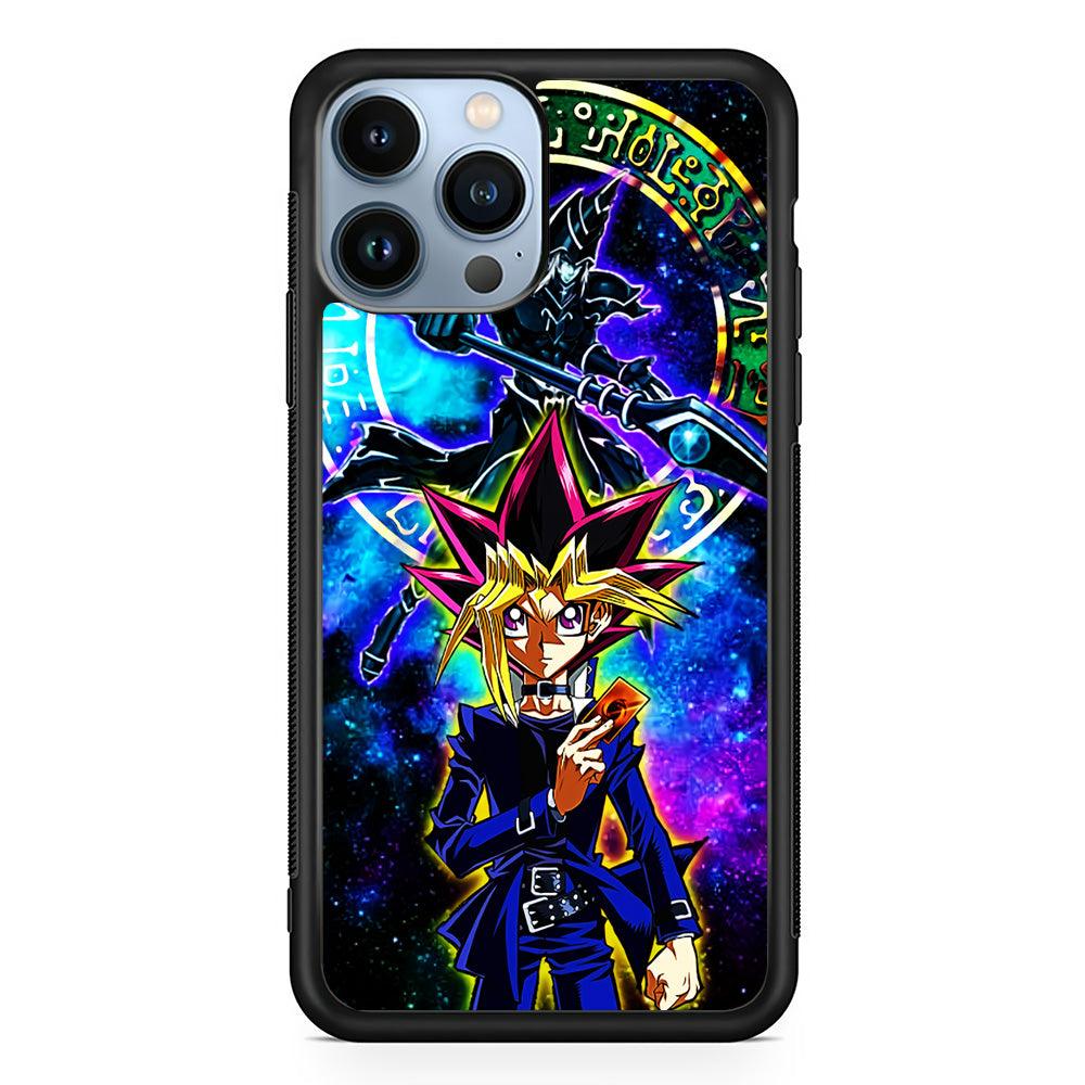 Yu-Gi-Oh Yugi Muto Art iPhone 13 Pro Max Case-Rubber / Black (2D Case)-Xtracase
