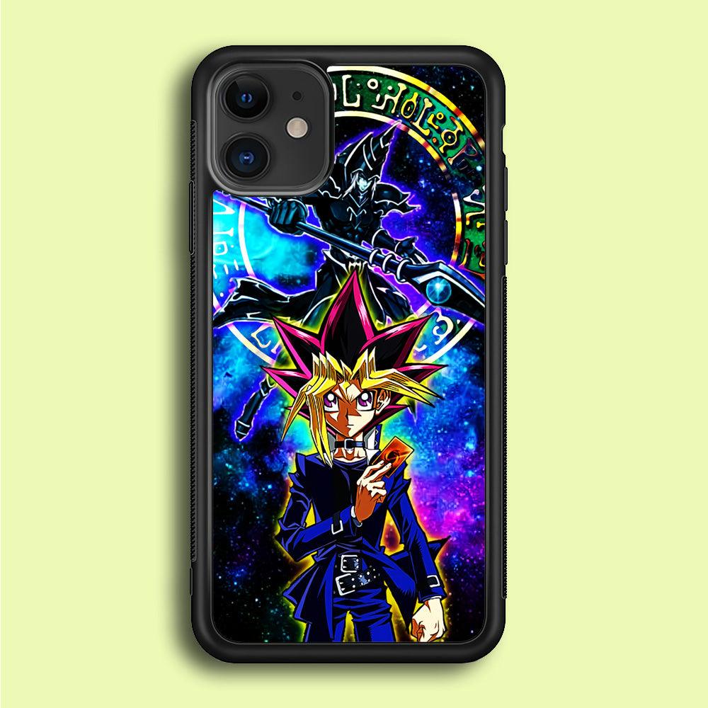 Yu-Gi-Oh Yugi Muto Art iPhone 12 Mini Case-Rubber / Black (2D Case)-Xtracase