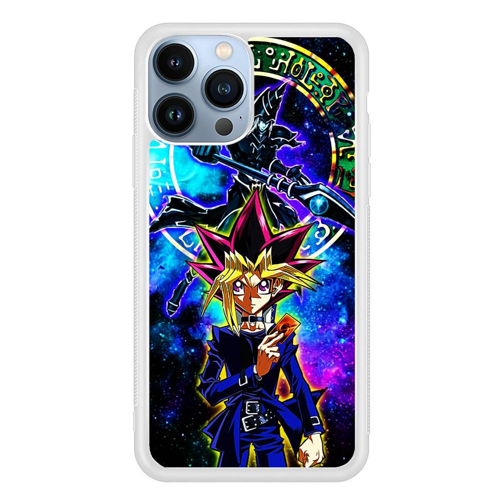 Yu-Gi-Oh Yugi Muto Art iPhone 13 Pro Max Case-Rubber / White (2D Case)-Xtracase