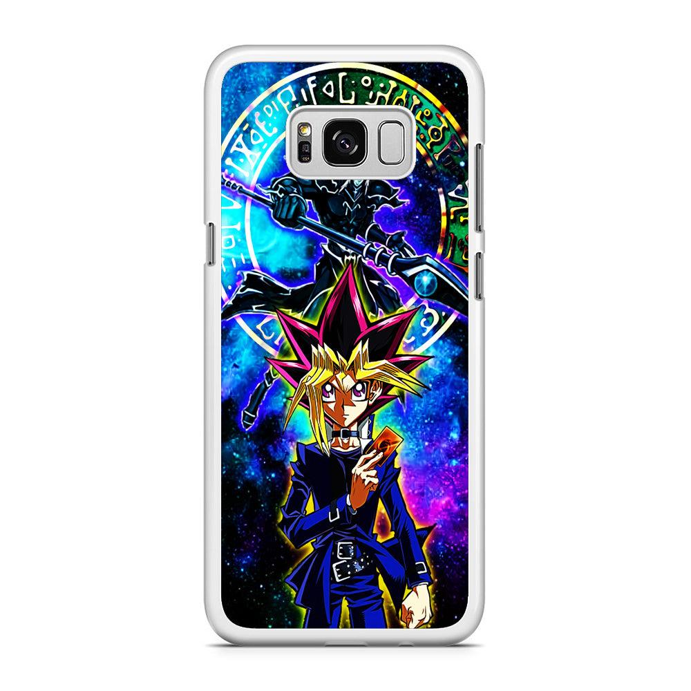 Yu-Gi-Oh Yugi Muto Art Samsung Galaxy S8 Plus Case-Rubber / White (2D Case)-Xtracase